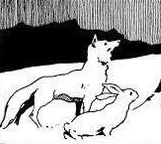 De haas en de vos (Duits en Nederlands)